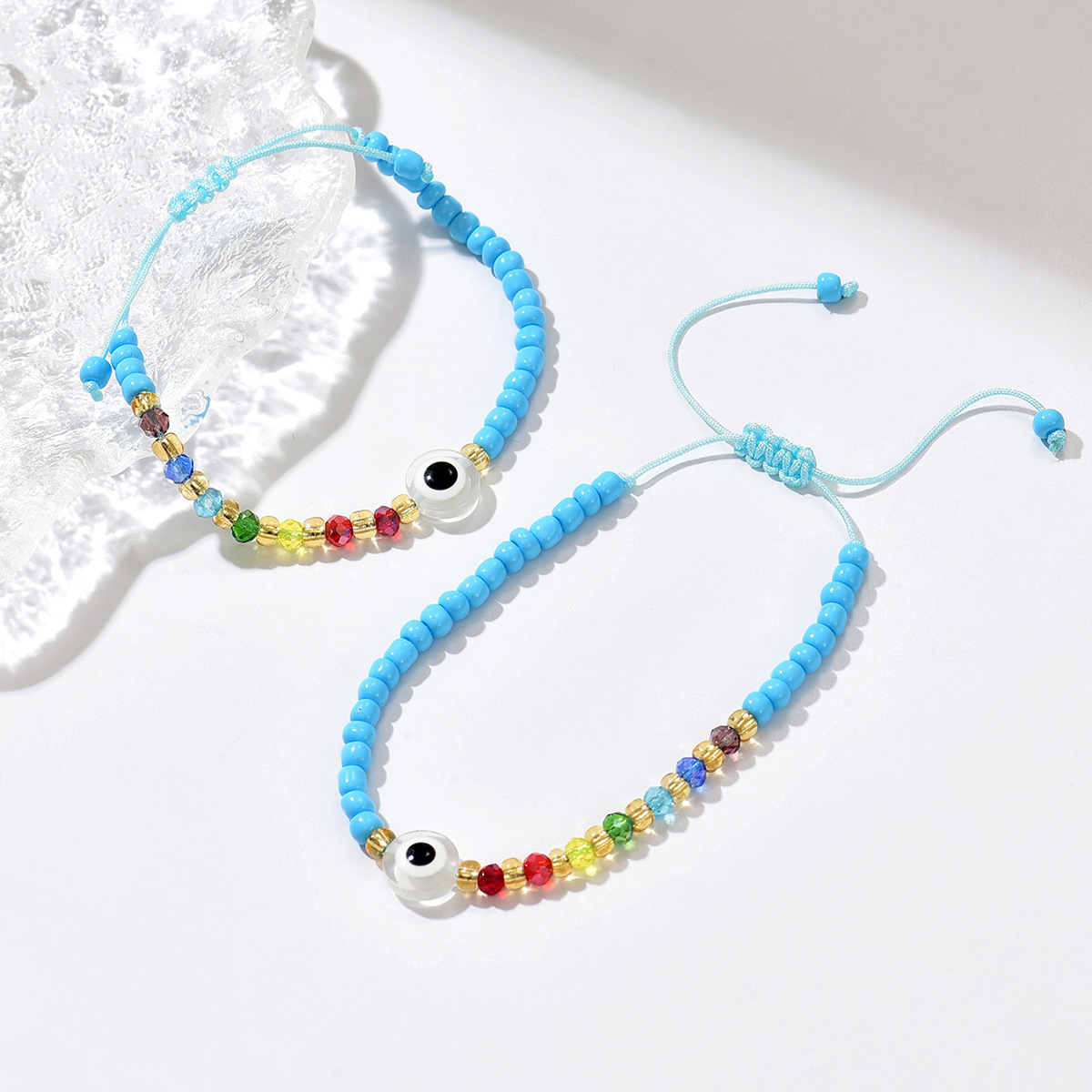 Lucky Evil Eye Red String Bracelet Protection Beaded Jewellery_voghion.com