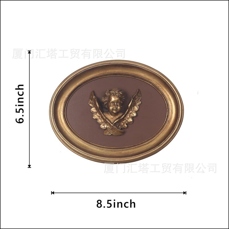 European-Style Resin Picture Frame Cross-Border Decoration Oval Creative Wall Hanging X Angel Wall Hanging Display Stand Home Decor Item European-Style Resin Picture Frame Cross-Border Decoration Oval Creative Wall Hanging X Angel Wall Hanging Display Stand Home Decor Item