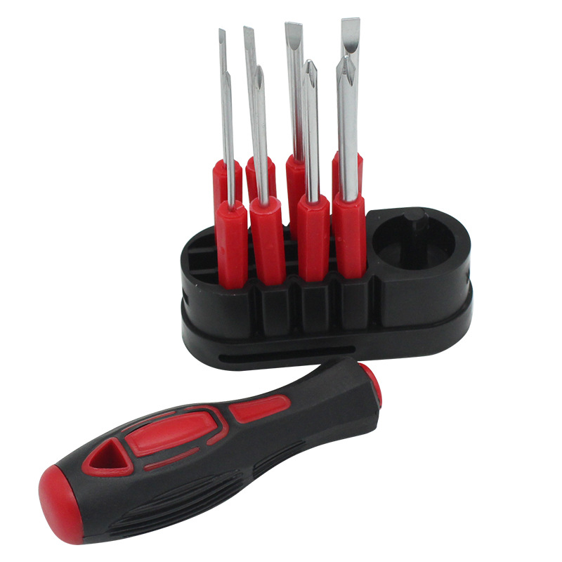 Red Screwdriver Set Multi-function Repair Eight-in-One Multi-tool Screwdriver Set Wholesale