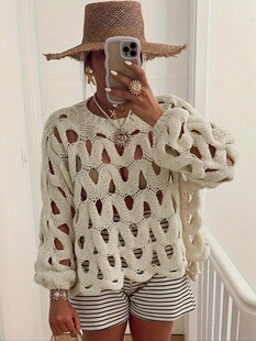 X 27552L Women's Loose Long Sleeve Sweater Ůʿ���eë��