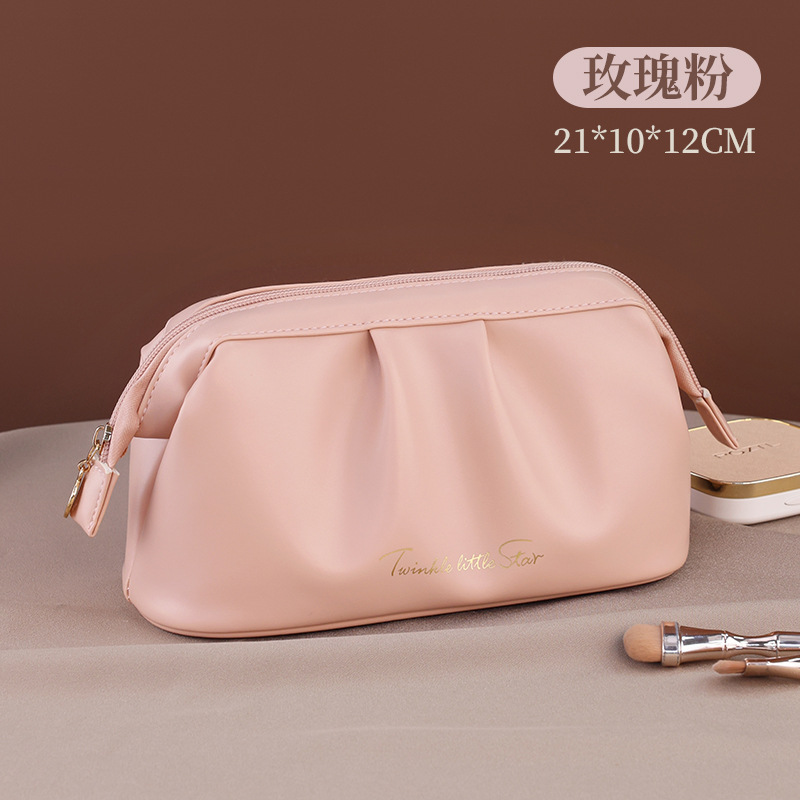 프랑스 휴대용 클러치-로즈 파우더