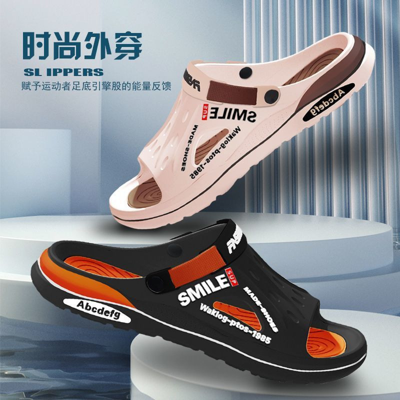 Breathable Slippers New Summer Outer Wear Men's Non-Slip Thick-Soled Beach Trendy Dual-Purpose Summer Sports Sandals