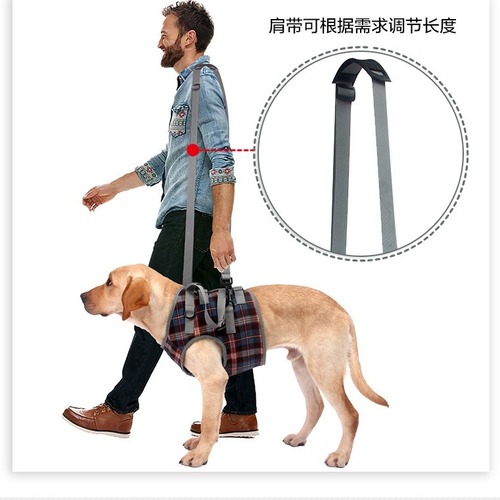 Cross-border pet leg carrier, walking support, dog leg support belt, hind leg disability, injury, elderly dog auxiliary belt