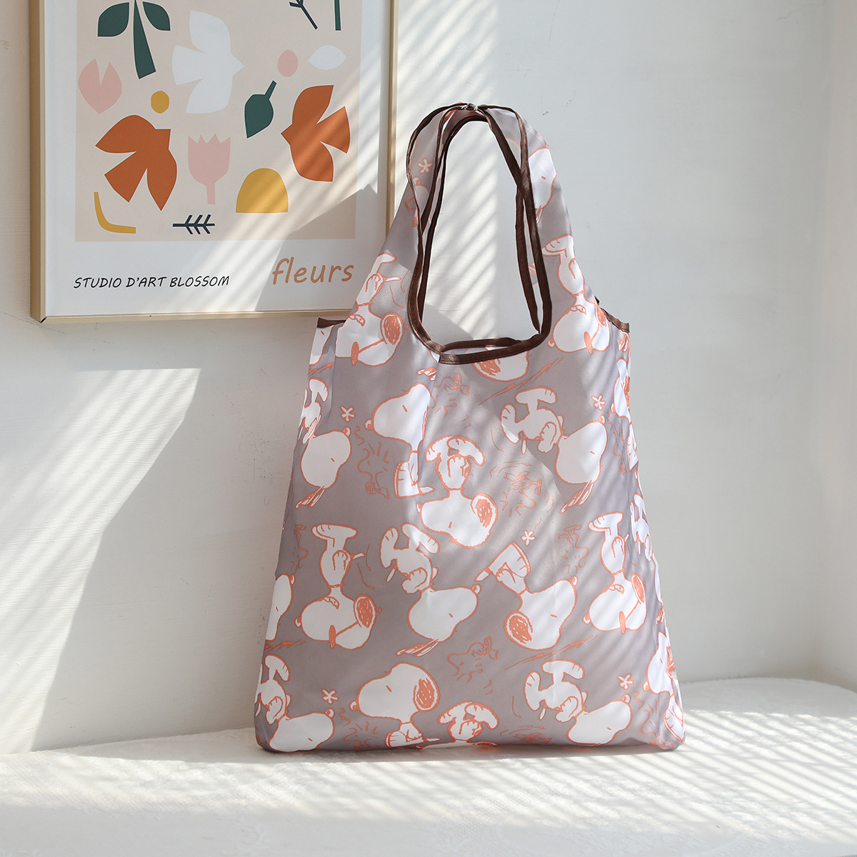 Dibujos animados lindo coolomi gran capacidad bolsa de protección del medio ambiente portátil plegable supermercado bolsa de compras bolsa de tela ligera bolsa de hombro