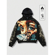 G 40094 Star eye print hoodie �ǿ��۾����¿羳����ͨ����