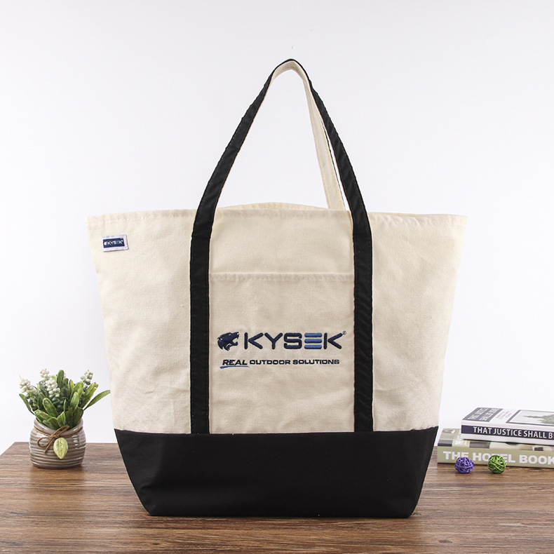 源头厂家学生购物棉布袋制作拉链手提袋广告帆布袋制作可设计logo