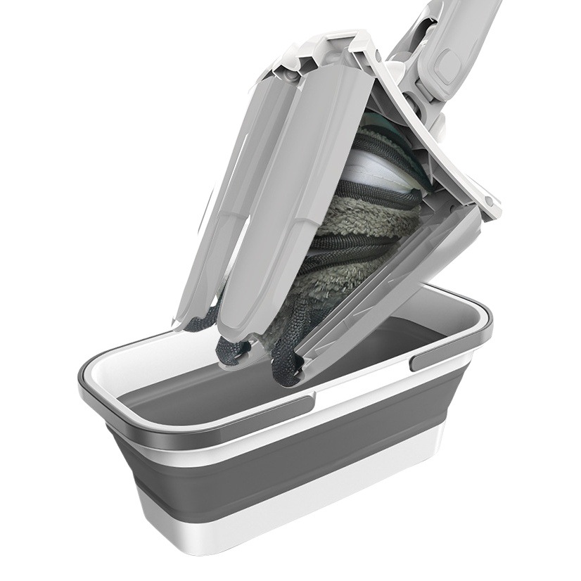 Fregona de clip de mariposa fregona plana libre de mano hogar una fregona limpia trapeador húmedo y seco piso de madera patente bienes genuinos