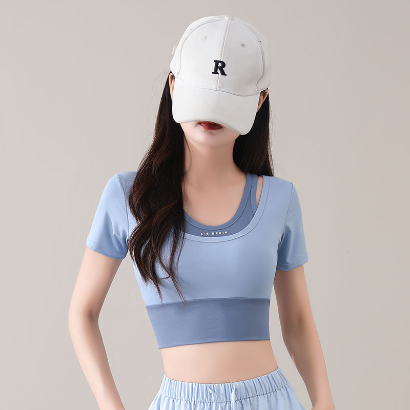 반소매 블루