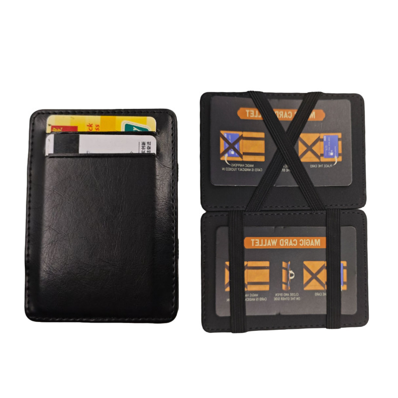 Flip Pu Magic Wallet Business Card Holder Wholesale Dollar Large Capacity Men's Wallet Access Card Ultra-Thin Card Holder