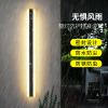 Minimalistic LED waterproof street wall sconce for country house for gazebo, linear light for fencing