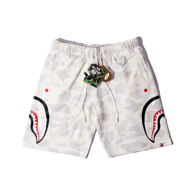Foreign Trade Wholesale New Shark Head Hepa Five-Point Pants Letter Printed Men's and Women's Casual Sports Shorts Trendy Brand