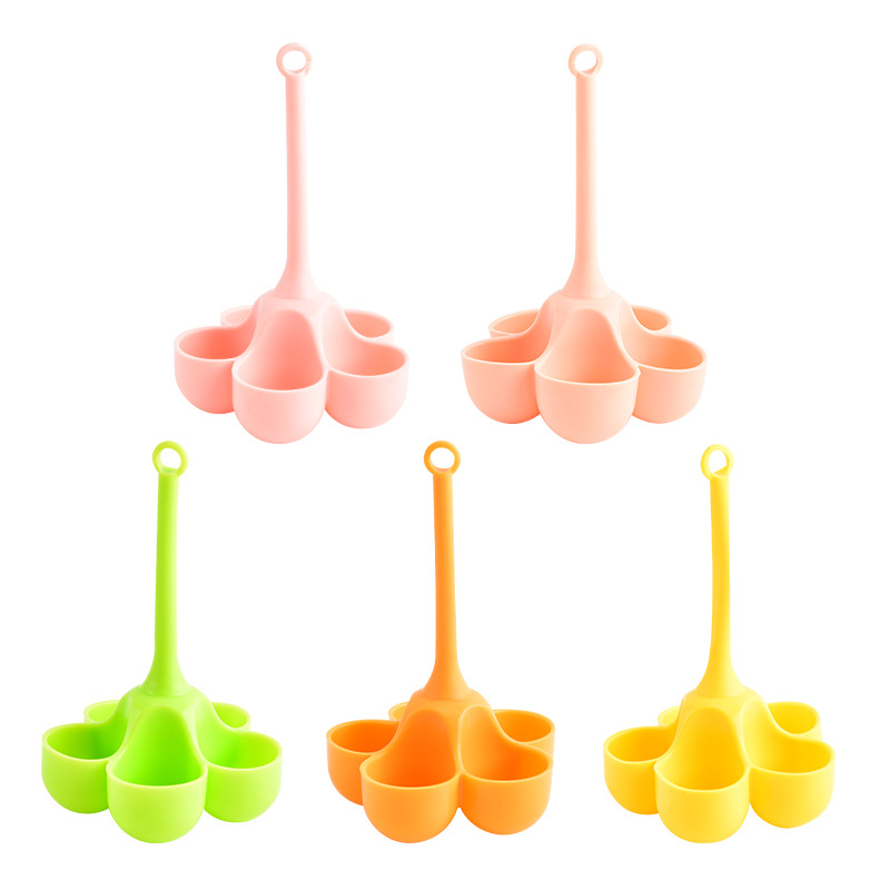 Hervidor de huevos de silicona transfronterizo: bandeja creativa para cocinar huevos al vapor con 5 agujeros, resistente a altas temperaturas, apta para uso alimentario, para preparar comida para bebés, para hornear.