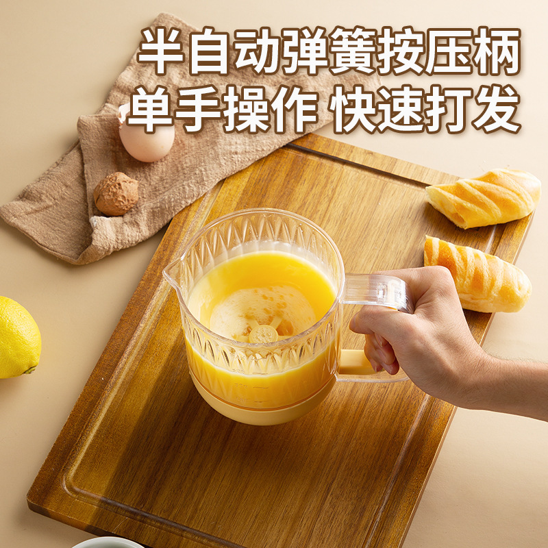 Mezclador de huevos manual semiautomático, mezclador de huevos de mano, mezclador de huevos multifuncional, mezclador de filtro, mezclador de crema, mezclador de agua