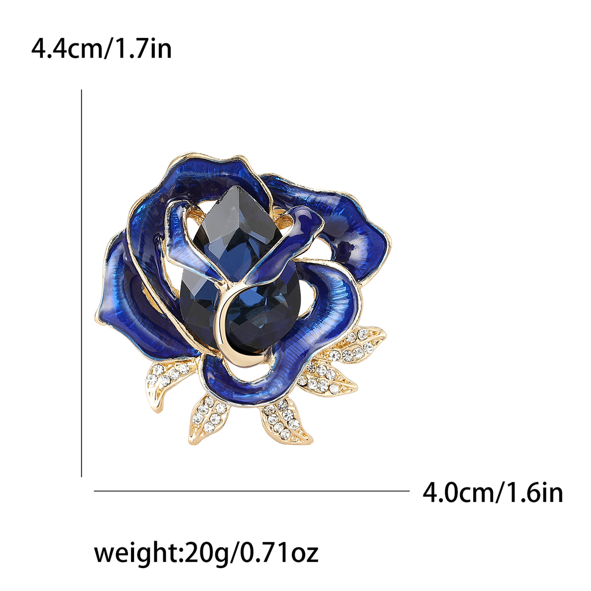 Brooches Classification Elegant Vintage Style Streetwear Pin Rose Alloy Enamel Women's Brooches