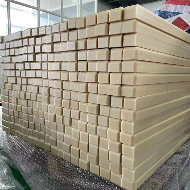 直径20厘米PA6塑料圆棒方棒批发 高耐磨全新料含油MC尼龙棒枕木