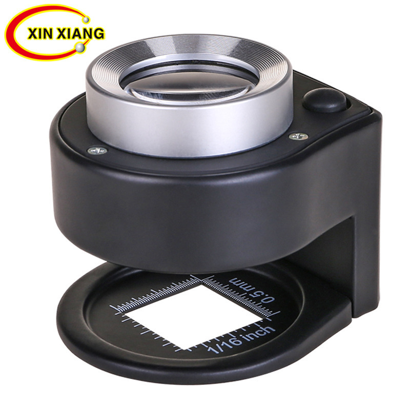 30X Full Metal Textile Fabric Printing Grid Magnifying Glass with 6 Led Currency Detection Light and Scale Ruler 30X Full Metal Textile Fabric Printing Grid Magnifying Glass with 6 Led Currency Detection Light and Scale Ruler
