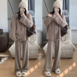 -孕妇秋冬装开衫毛衣外套