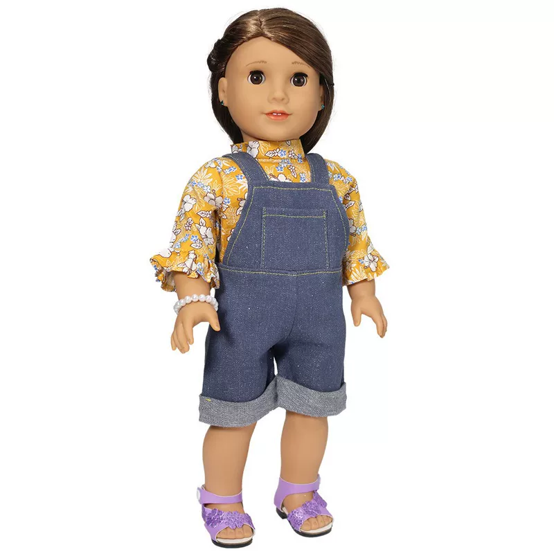 Реалистичная кукла-девочка,Overall, браслет, 35 см, 40 см, детская одежда, 18 дюймов, США