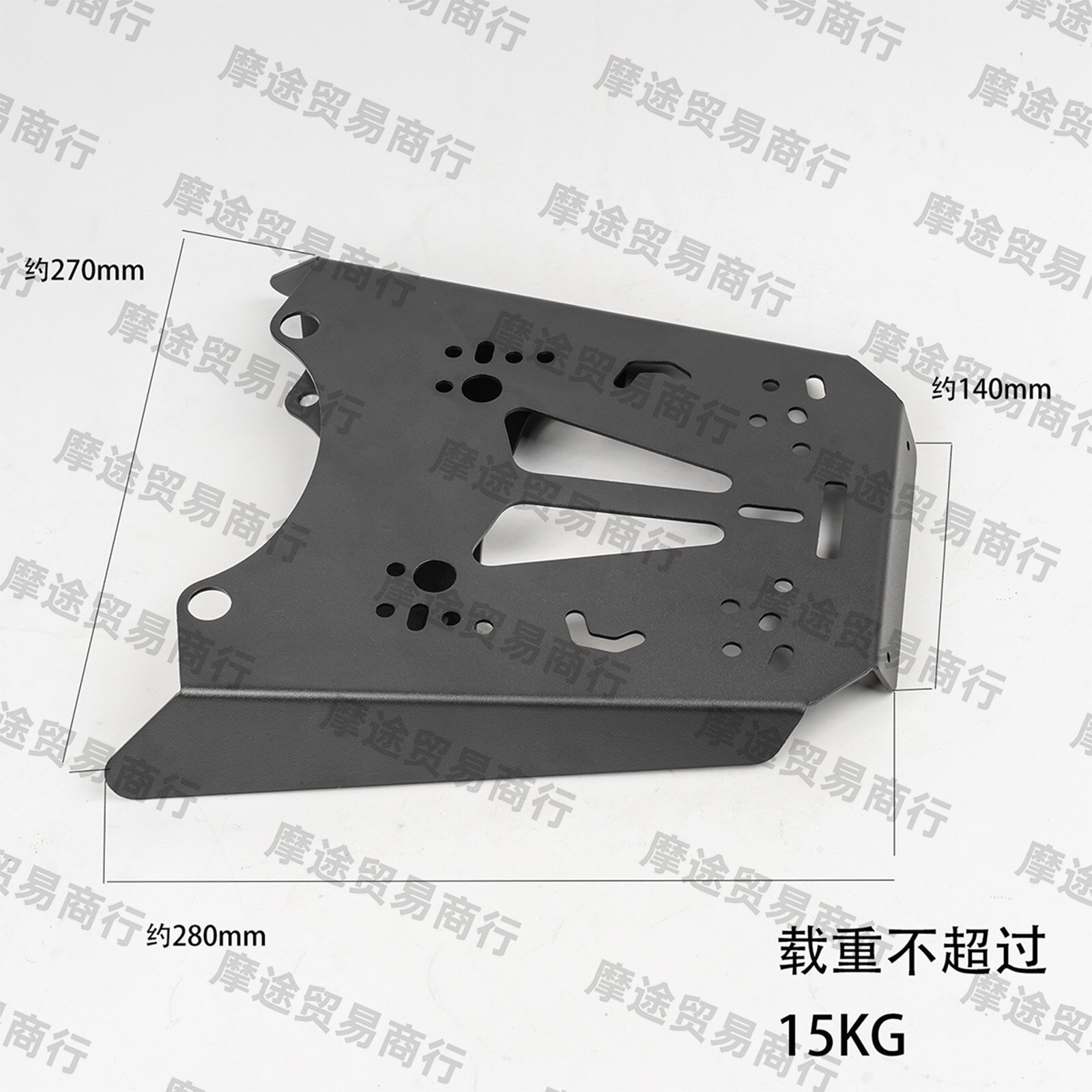 Suitable for Yamaha Tricity modified tail box bracket, carbon steel rear rack with a load capacity of 15KG, motorcycle tail rack