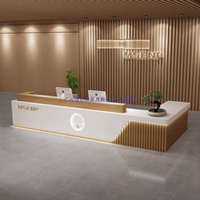 办公吧台公司前台餐厅酒店收银台足浴店吧台轻奢美容院收银台