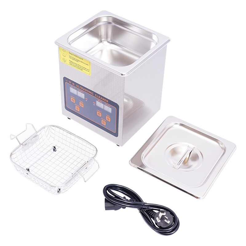 Máquina de limpieza por ultrasonidos comercial gafas joyería removedor de óxido pequeño limpiador ultrasónico 1.3L en stock