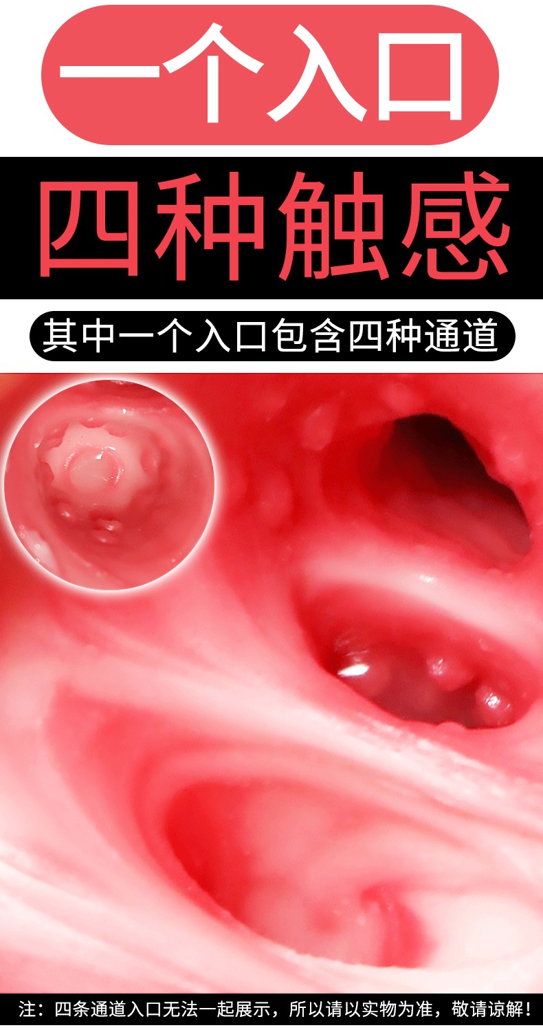 TPE Male Masturbator Cup with Inverted Mold Design, Multi-Channel Half-Body Doll — detail image 8