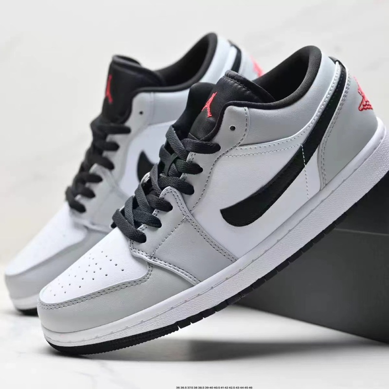 莆田シューズ高級版AJ1ローカットメンズシューズレディースシューズスポーツシューズ黒赤つま先クールグレーカップルシューズトレンドブランド|undefined