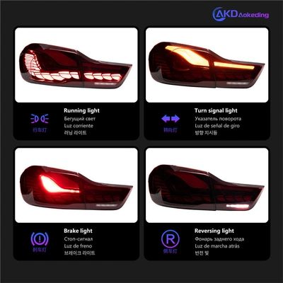 M4 F82 dragon scale tail lights, Arxa fənər yığımı
