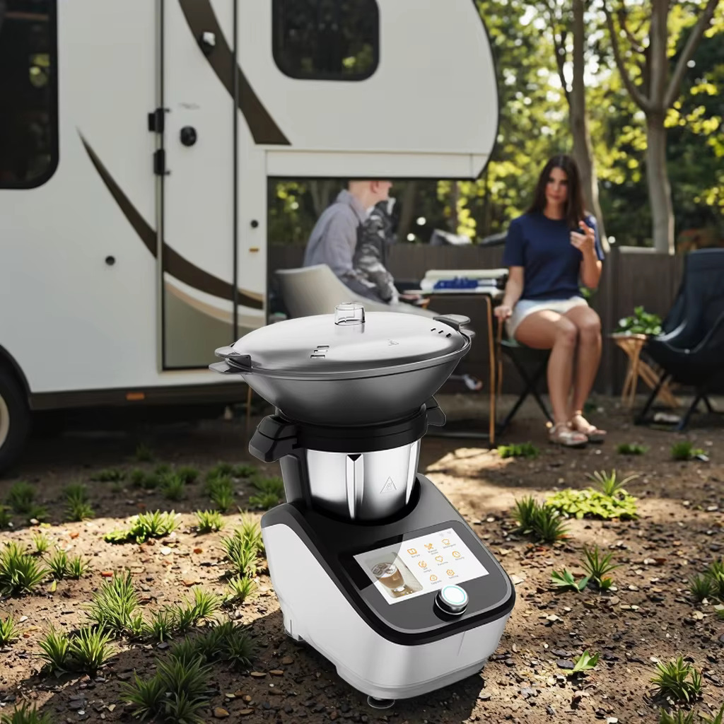 Máquina de cocina multifuncional doméstica al aire libre, robot inteligente de cocina, robot de cocina automático