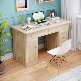 L7 Computer Desk Desktop Home Desk Integrated Simple Study Table with Drawer Office Bedroom Writing Study Writing