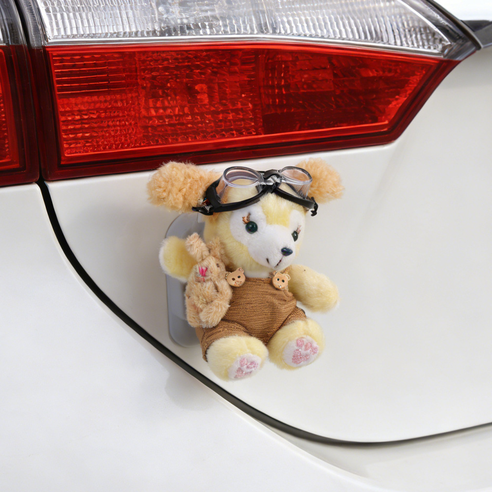 Coches remolque cola colgante dibujos animados lindo cachorro cola culo muñeca decoración pegada muñeca maletero exterior