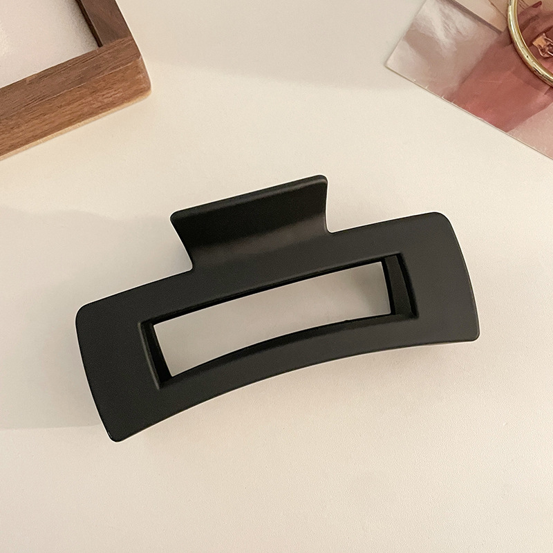 Accesorios para el cabello de pinza de tiburón de acrílico grande de Corea, clip de agarre para el cabello de disco simple, tocado de horquilla de cabeza femenina al por mayor