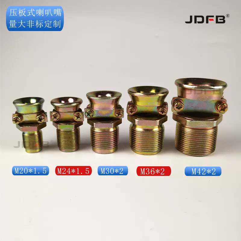 矿用防爆喇叭嘴压板式 外六角普通式压紧螺母 A系列防爆箱喇叭嘴