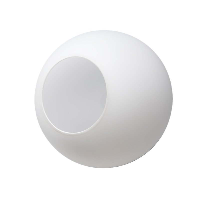 Transfronterizos personalizados cubierta de lámpara de lujo ligero color blanco nubes redondas de una sola abertura e27 cubierta de lámpara de vidrio soplado