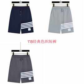 TB男女同款经典色织短裤春夏季情侣款潮流时尚百搭纯棉透气舒适