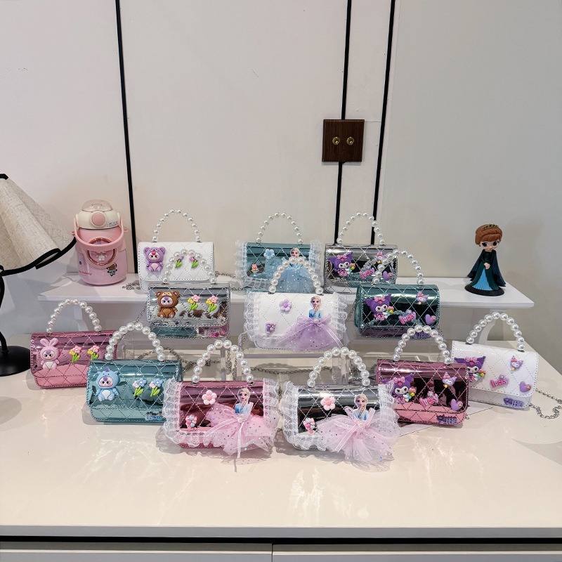 2025 verano nueva bolsa de hombro de viento de fragancia para mujeres espejo para niños extranjero bolsa de combinación Aisha pequeña princesa bolsa de mochila