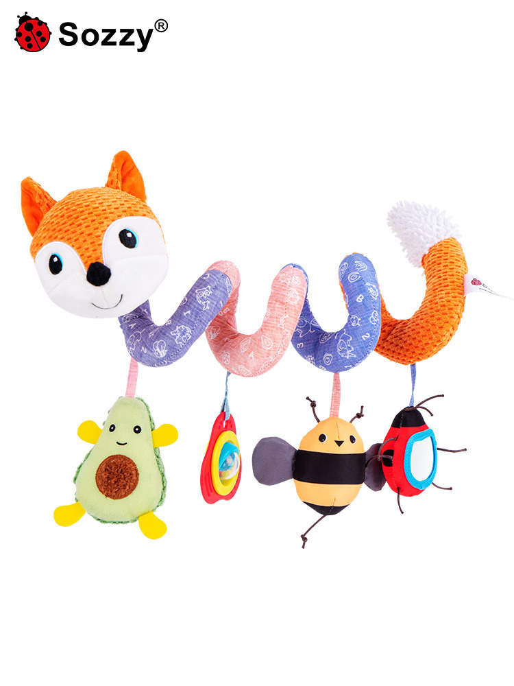 Fox cama sinuoso naranja-tarjeta de color