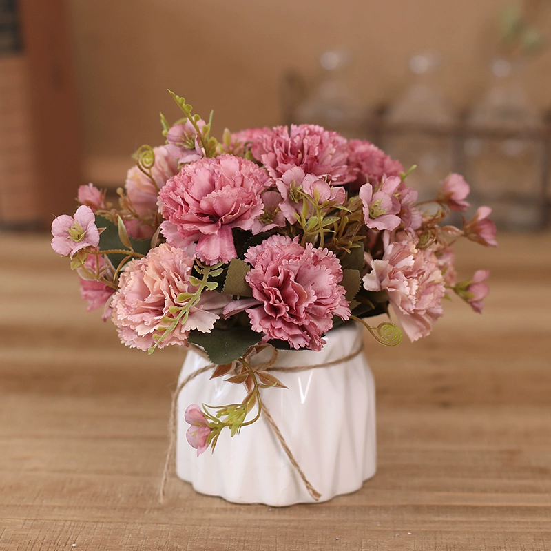 Nordic simulation flower decorative flower decorative flower room fake flowers fake flower plastic flower dining table flower bionic bionic flower bleaching flowers