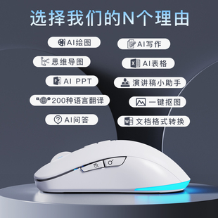 J8 News Version Wireless Translation Typing Silent Charging Voice Mouse Voice Control Ai Smart Spark Bluetooth Deepseg3