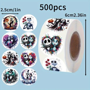 500 Cross-Border New Christmas Horror Night Graffiti Stickers Car Luggage Scooter Waterproof Stickers Wholesale