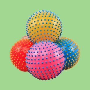 Wholesale Leather Balls 6inch Colorful Massage Balls for Children Aged 1-3, Children's Ball Toys, Pat Balls, Baby Hedgehog Soft Balls