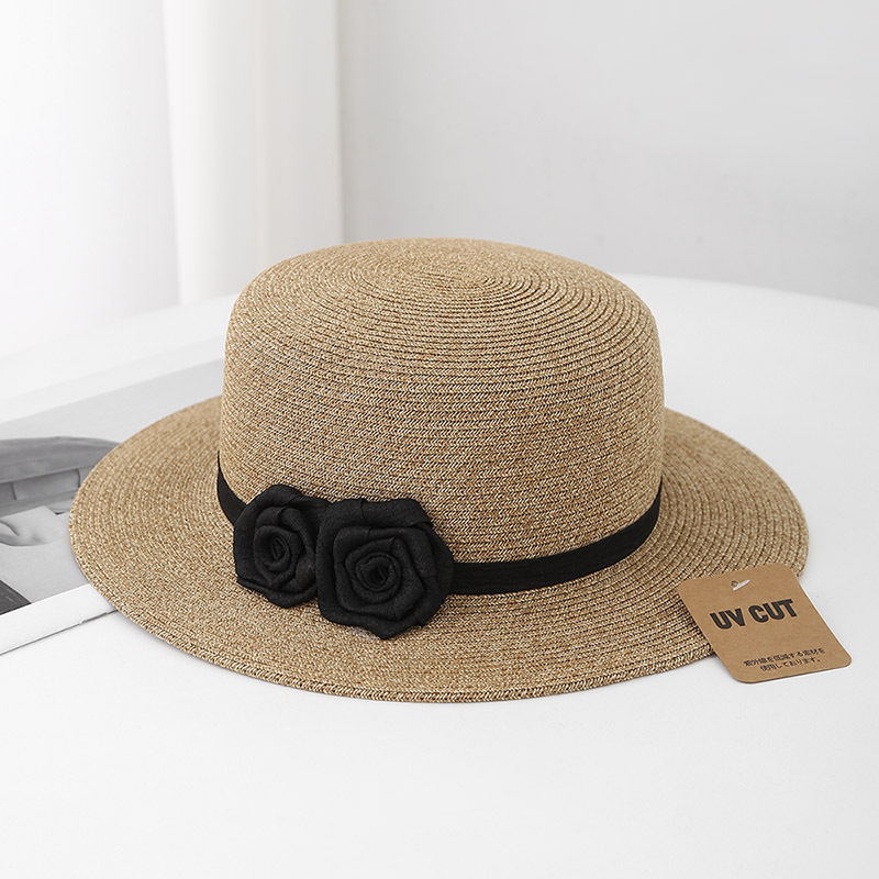 Women's Casual Style Basic Solid Color Big Eaves Straw Hat display picture 3