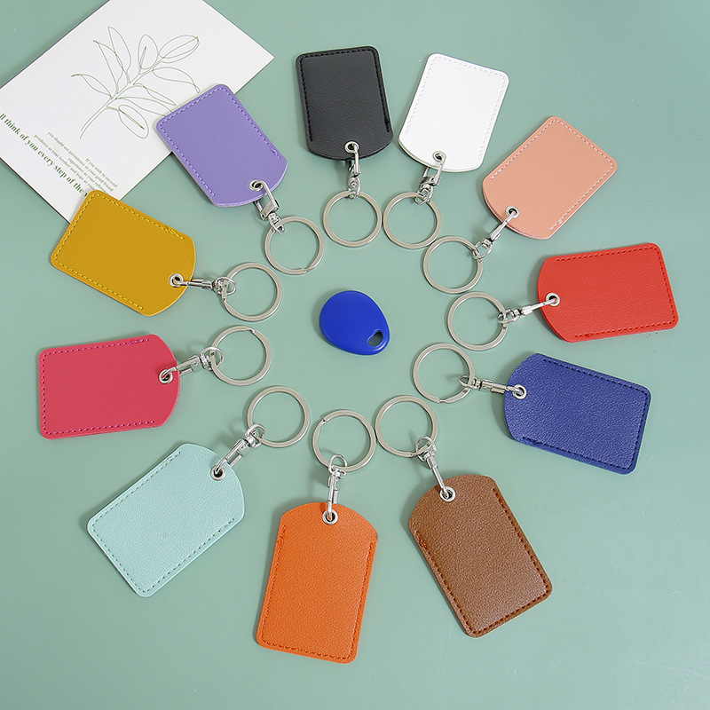 Pu Leather Access Card Holder Rectangular Access Card Protective Cover Elevator Card Nfc Card Anti-Lost Cover Keychain Pu Leather Access Card Holder Rectangular Access Card Protective Cover Elevator Card Nfc Card Anti-Lost Cover Keychain