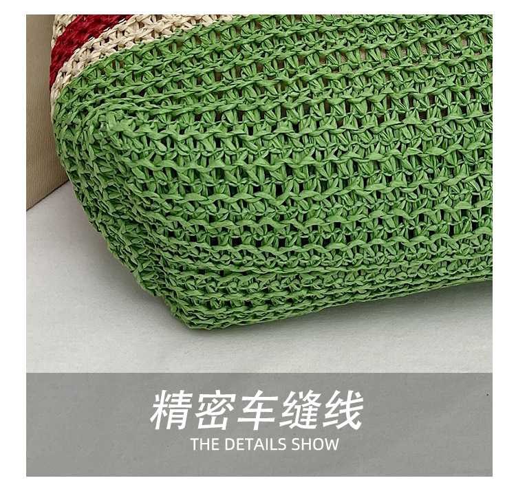 Wholesale of new straw woven bags for Spring 2025, large-capacity cross-border trendy and fashionable tote bags, casual commuting underarm bags undefined