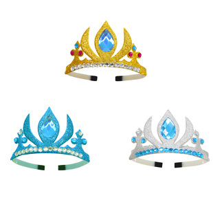 Frozen Children's Elsa Princess Crown Girls Children's Performance Crown Tiara Kindergarten Performance Hairpin