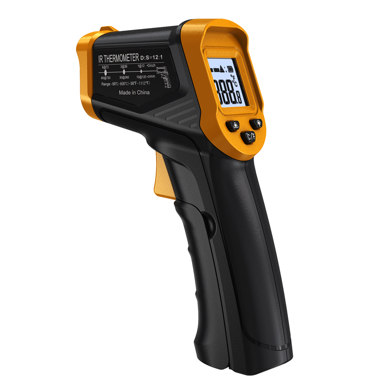 工业测温枪红外测温仪可调发射率油温枪空调温度手持式检测仪