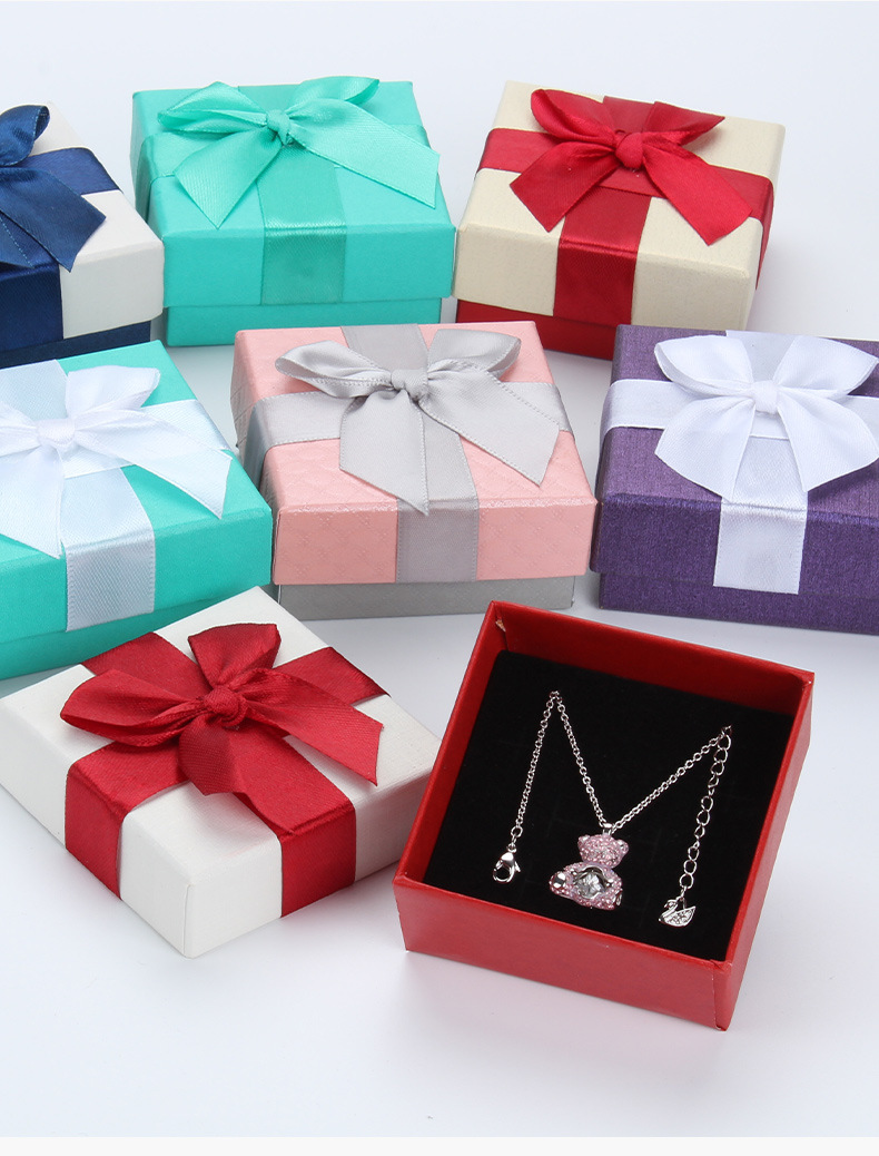 Simple Style Bow Knot Paper Jewelry Boxes display picture 2