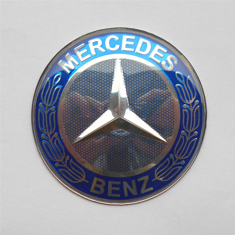Etiqueta decorativa del logotipo del automóvil Etiqueta engomada del automóvil de metal Etiqueta de modificación del volante Etiqueta del cubo de la rueda Etiqueta del automóvil de cada marca 65mm