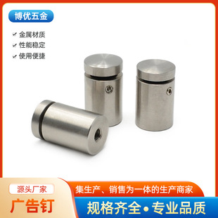 Customized Acrylic Support Advertising Nails Stainless Steel Advertising Screws Billboard Decorative Nails Mirror Mirror Nails Glass Nails