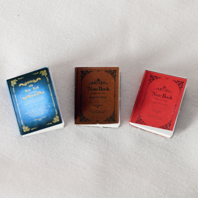 Dollhouse1: 12 Mini casa de muñecas libros clásicos libros accesorios de bolsillo para el hogar BJD escenas props de disparo